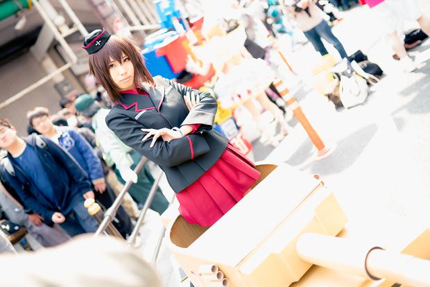 日本桥 大阪 COSPLAY大游行 COSER 软妹少女与战车 西住美穗