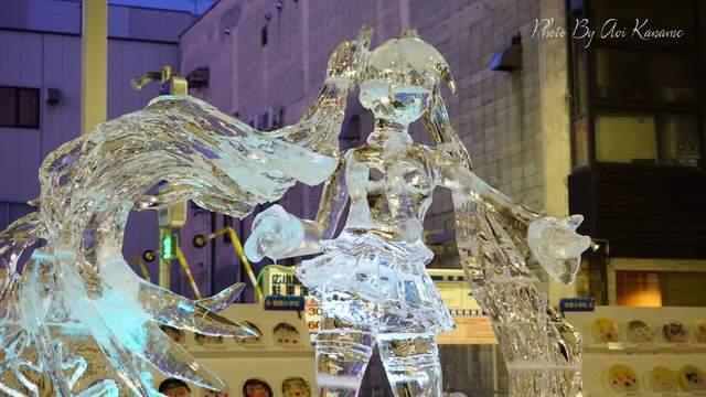 晶莹剔透的“冰初音” 超美痛冰雕北海道冰祭梦幻登场