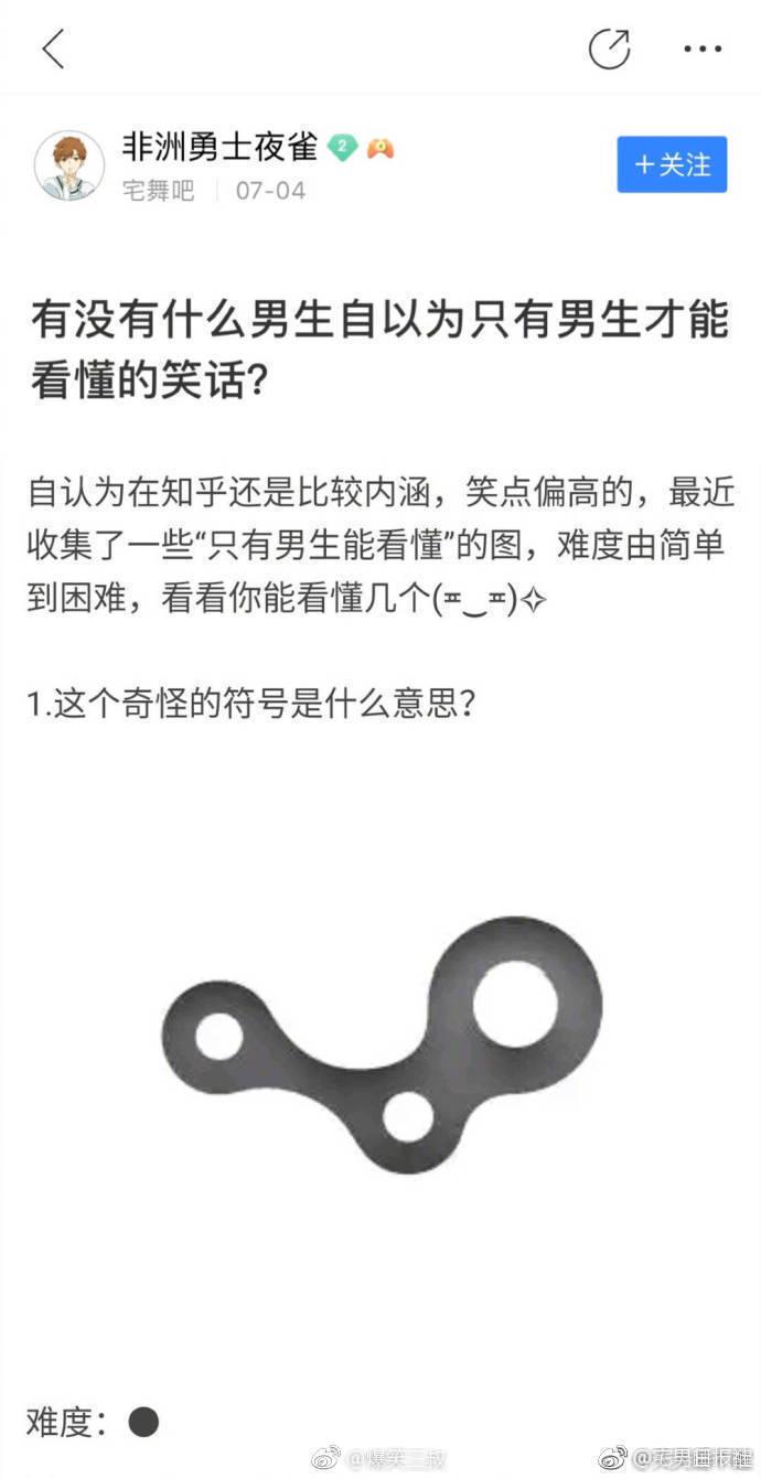 有没有什么是男生们自以为只有男生才能看懂的笑话？