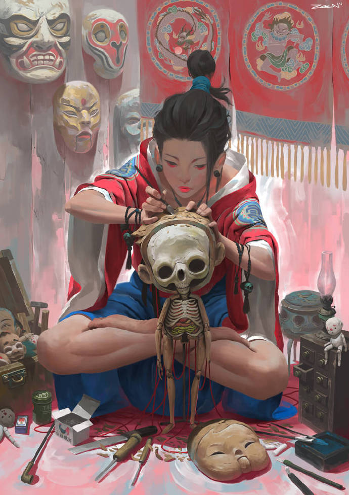 马来西亚插画师 Zeen Chin ​​​​