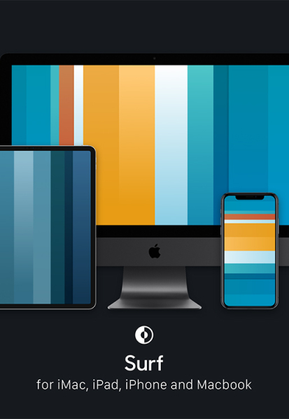 Surf 渐变线条壁纸电脑版下载
