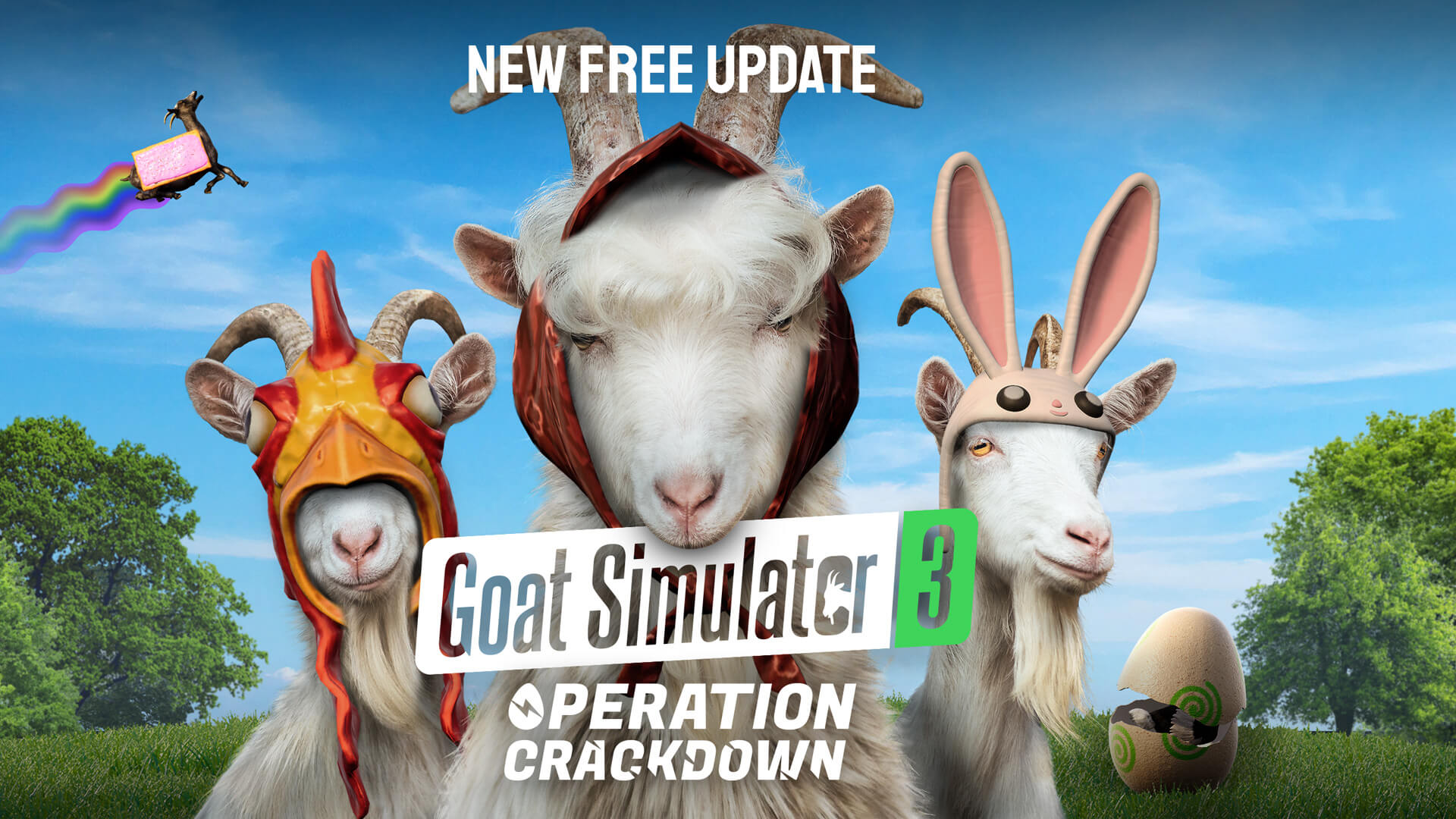 《模拟山羊3 Goat Simulator 3》中文版百度云迅雷下载v1.0.5.6|容量7.43GB|官方简体中文|支持键盘.鼠标.手柄