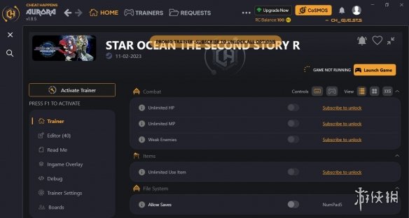 《星之海洋：第二个故事 R》四十五项修改器[CHEATHAPPENS]电脑版下载