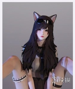 《AI少女》黑长发JK服猫耳少女MOD电脑版下载