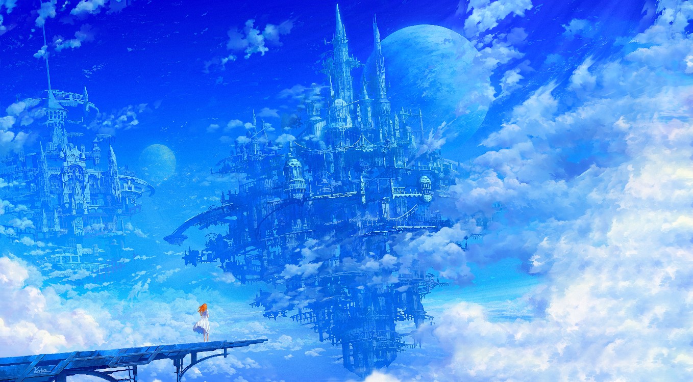 Wallpaper Engine 天空环形之城绘图 动态壁纸电脑版下载