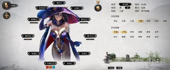 《鬼谷八荒》性感黑丝占星术士清凉版立绘MOD[无视游戏更新]电脑版下载