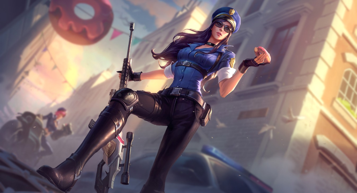 Wallpaper Engine 女警凯特琳皮肤原画 动态壁纸电脑版下载