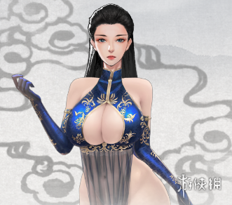 《鬼谷八荒》黑纱蓝金纹开胸旗袍服饰MOD[更新v0.8.1060.192]电脑版下载