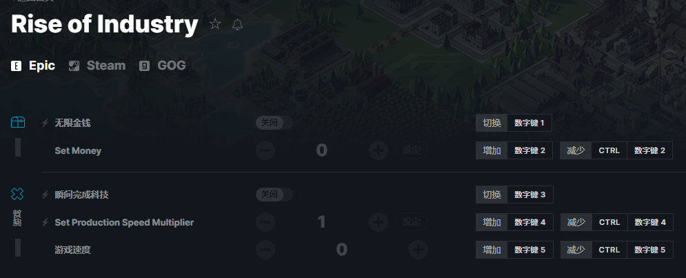 《工业崛起》v2023.03.06五项修改器[GreenHouse][Epic]电脑版下载