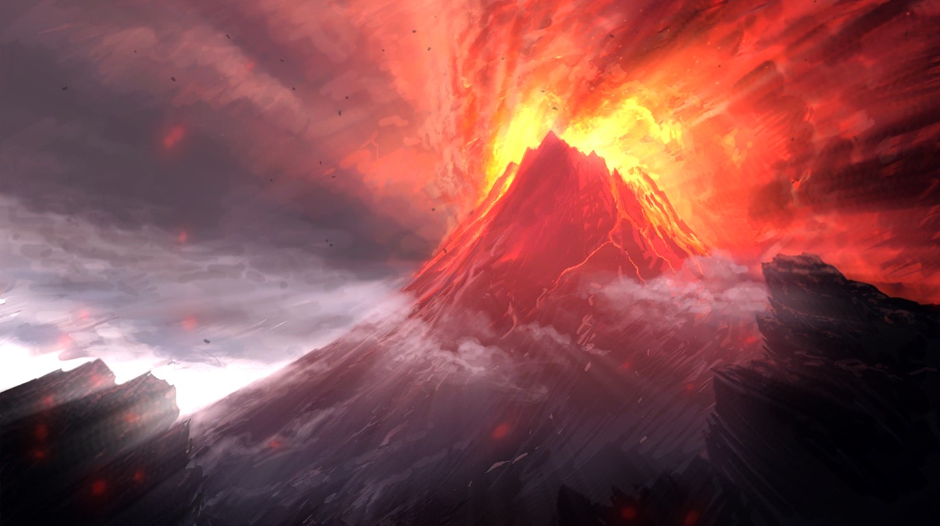 Wallpaper Engine 火山爆发艺术风 动态壁纸电脑版下载