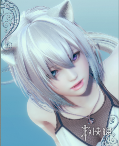 《AI少女》白发蓝瞳可爱猫耳美少女MOD电脑版下载