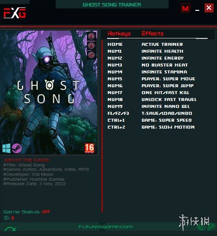 《鬼歌》v1.1.8十二项修改器FUTUREX版电脑版下载