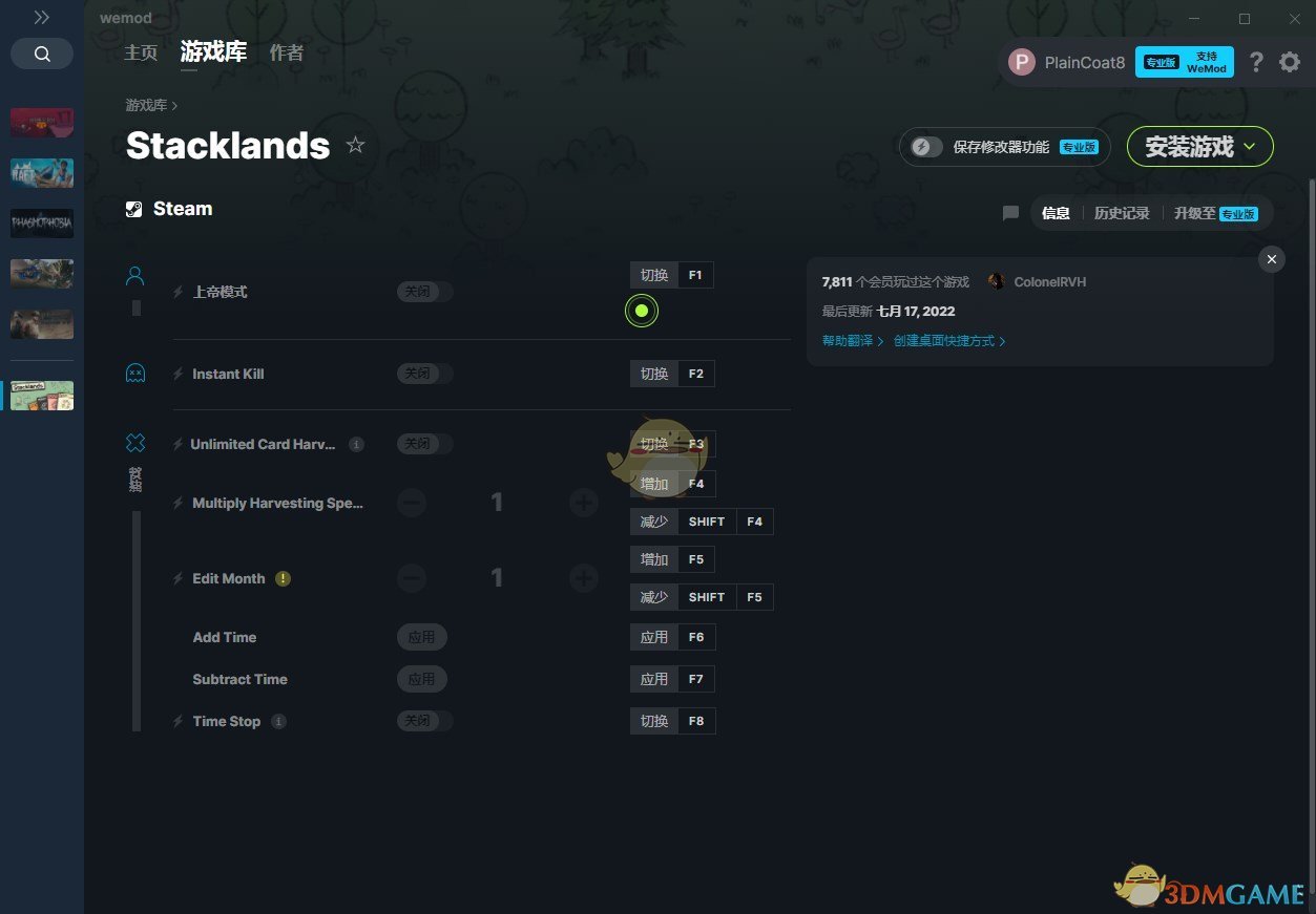 《Stacklands》v2022.11.24八项修改器[ColonelRVH]电脑版下载