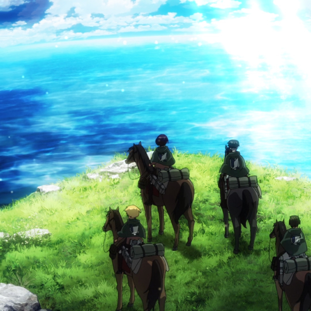 Wallpaper Engine Attack on Titan [进撃の巨人] - Survey Corps Reaches the Ocean [Animated] 动态壁纸百度云迅雷下载