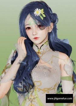 《AI少女》米色旗袍蓝发小姐姐MOD电脑版下载