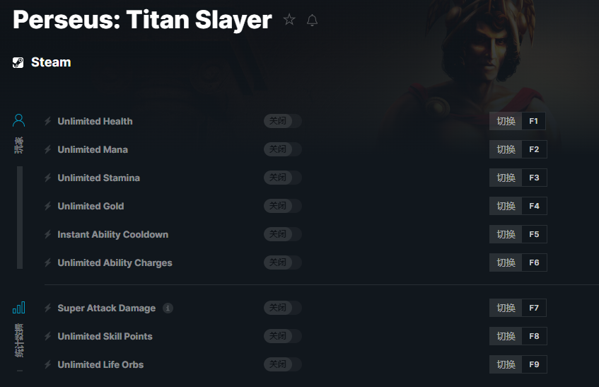 《珀尔修斯：泰坦杀手》v2023.02.16九项修改器[MrAntiFun]电脑版下载