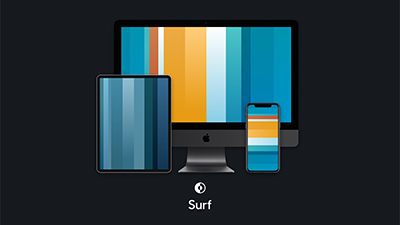 Surf 渐变线条壁纸电脑版下载