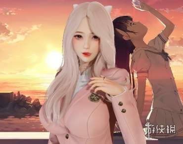 《AI少女》白色长发韩系校服性感学姐MOD电脑版下载