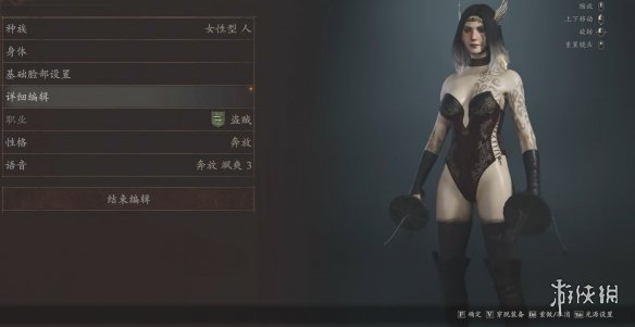 《龙之信条2》绝美黑丝刺客纯欲捏脸数据MOD电脑版下载