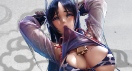 《鬼谷八荒》清凉丰满奶牛泳装女忍立绘MOD[无视游戏更新]电脑版下载