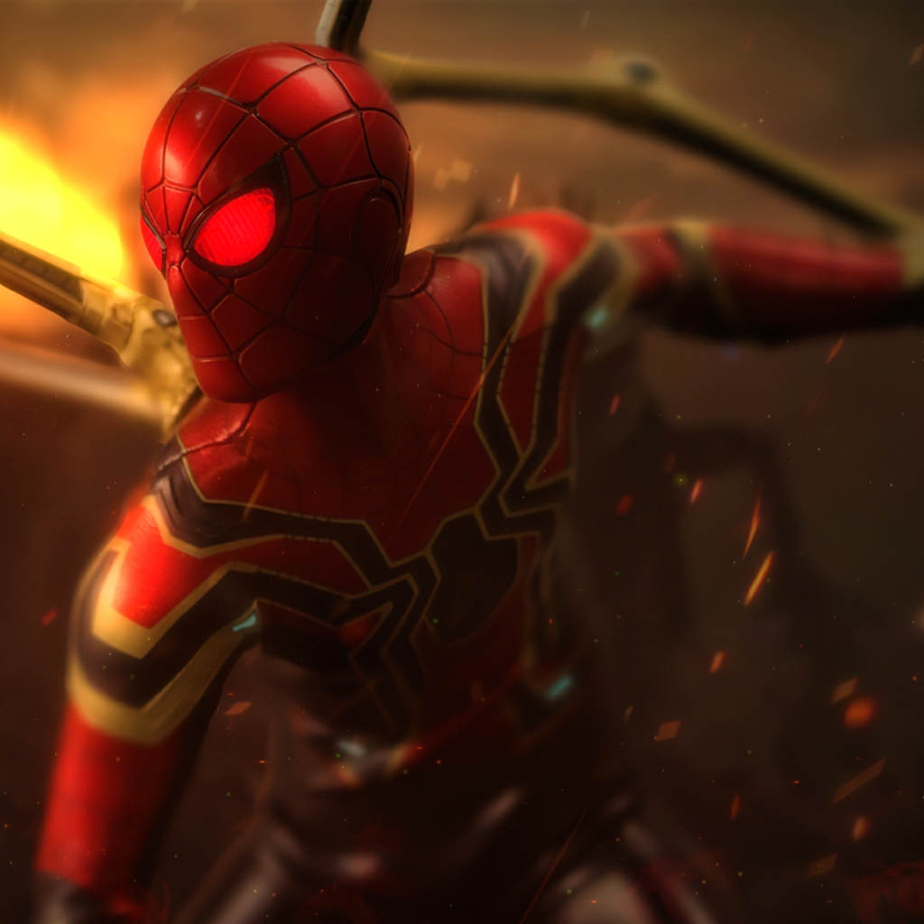 Wallpaper Engine Iron Spider Red Eyes [4K] 动态壁纸百度云迅雷下载