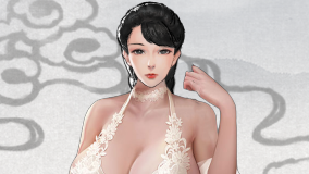 《鬼谷八荒》清凉大胸纯白蕾丝美女立绘MOD[无视游戏更新]电脑版下载