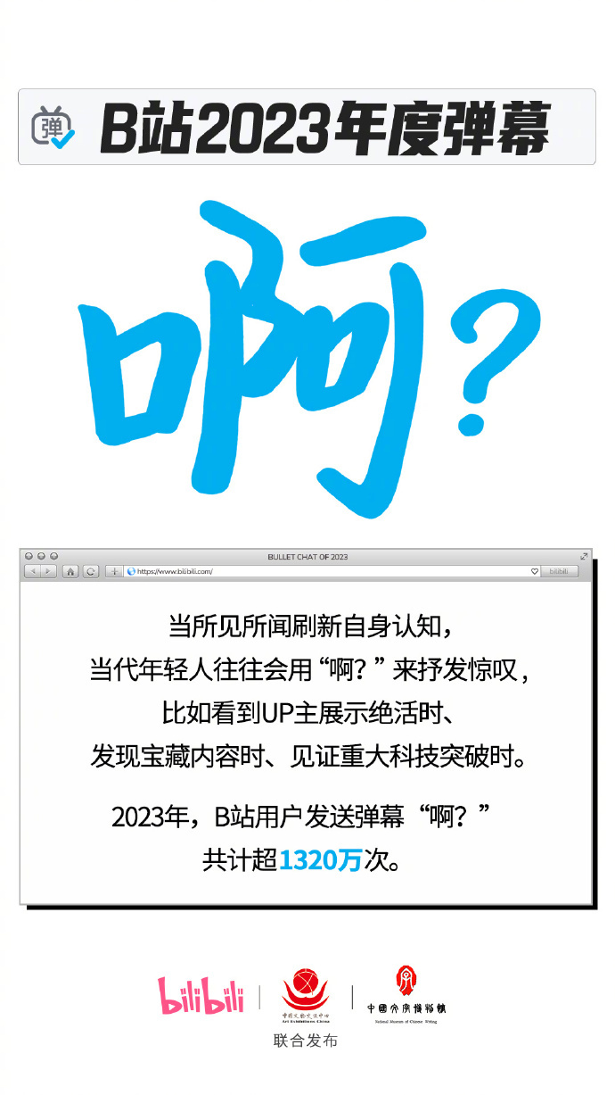 B站2023年度弹幕公布：「啊？」